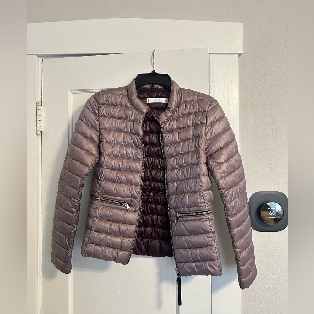 Mango Mauve Puffer Jacket